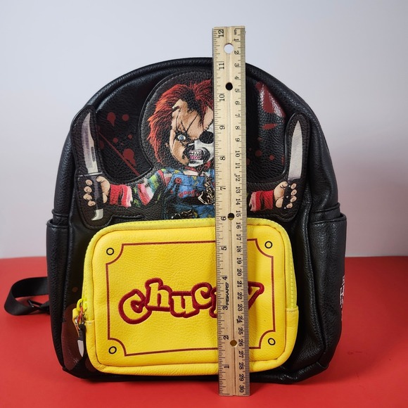 chucky backpack mini Loungefly Childs Play Cosplay chucky backpack Loungefly Chucky Box Mini Backpack